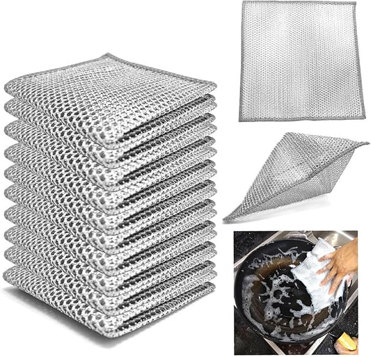 Paños Mágicos de Limpieza x10 – Doble Malla Ultra Resistente- ENVIO GRATIS📦