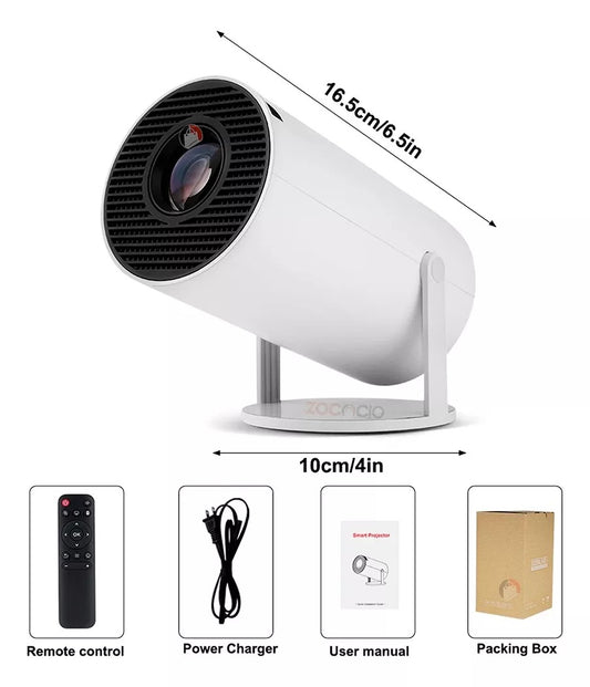 Proyector HY-300 Portátil | Cine en Casa con 1200 Lúmenes
