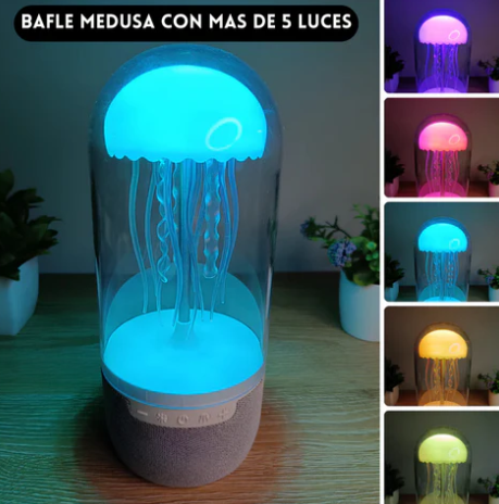 Parlante Medusa Bluetooth con Luces Neón | ¡Ambienta tu Espacio!