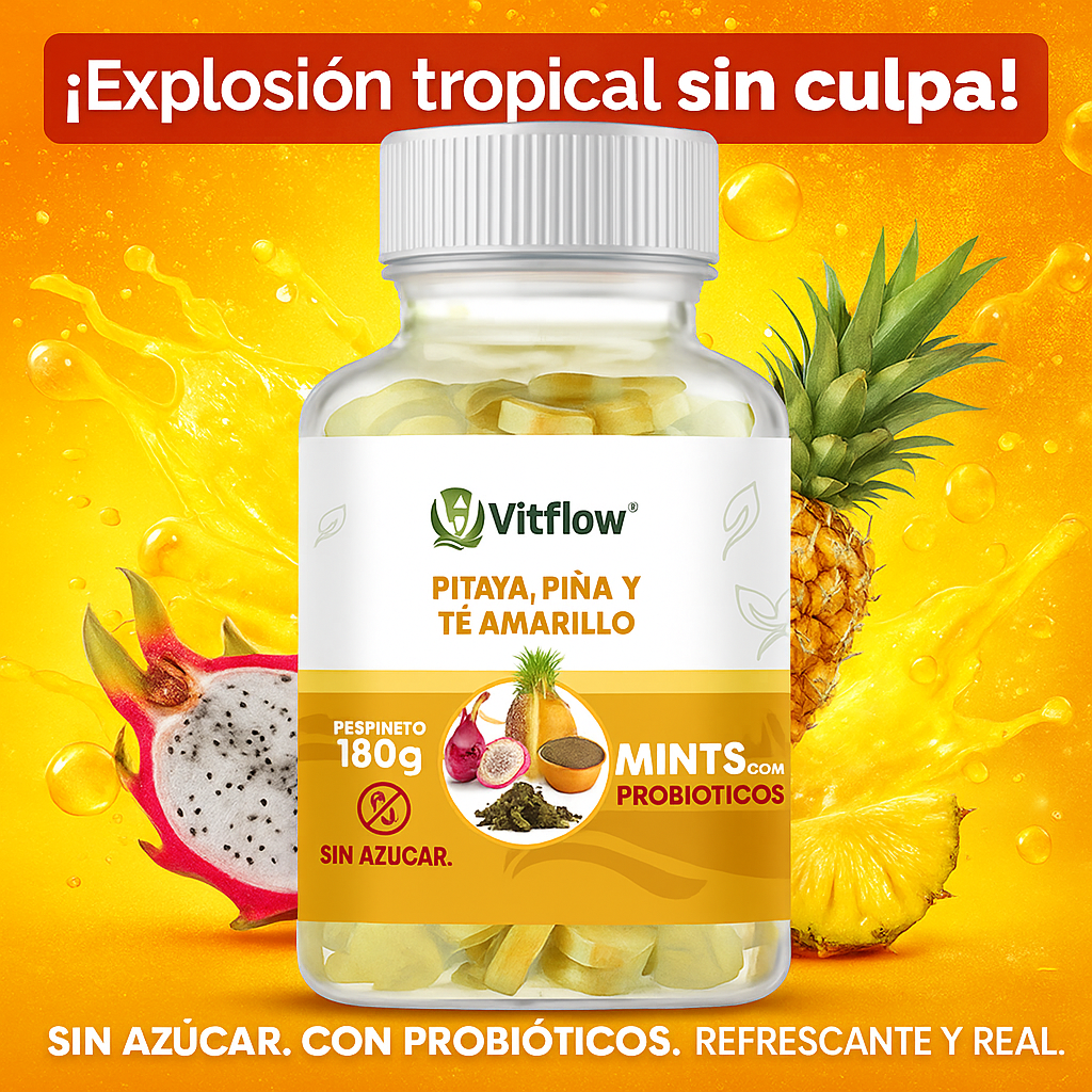 Vitflow Mints: el probiótico que refresca, cuida y sabe increíble - 🚚ENVIO GRATIS💛