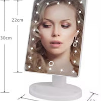 Espejo LED con Rotación 360° | Iluminación Perfecta para tu Rutina de Belleza