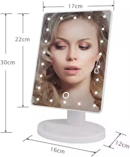 Espejo LED con Rotación 360° | Iluminación Perfecta para tu Rutina de Belleza