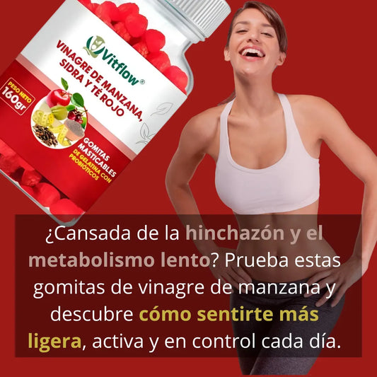 GOMITAS DE VINAGRE DE MANZANA: Apoya tu Bienestar 🍎- ENVIO GRATIS