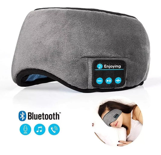Máscara para Dormir con Audífonos Inalámbricos – Relájate con Estilo