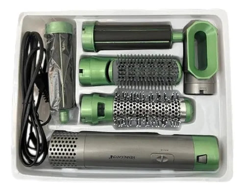 Set Cepillo Secador 5 en 1 Aguacate – Riza, Alisa y Da Volumen con Estilo Natural