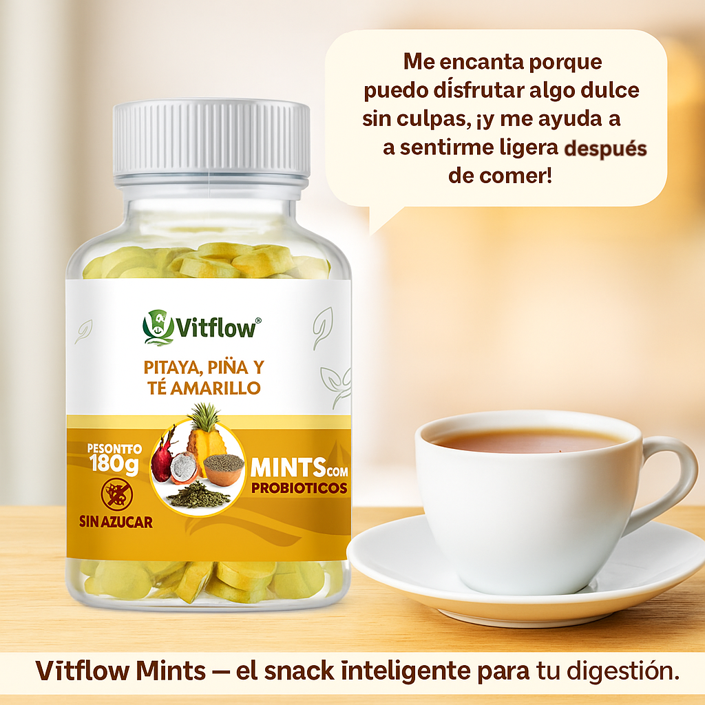 Vitflow Mints: el probiótico que refresca, cuida y sabe increíble - 🚚ENVIO GRATIS💛