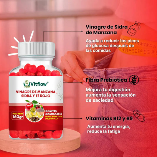 GOMITAS DE VINAGRE DE MANZANA: Apoya tu Bienestar 🍎- ENVIO GRATIS
